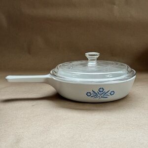 VTG Corningware Blue Cornflower 12cm Menu-ette Sauce Pan with Pyrex Lid P-83-B